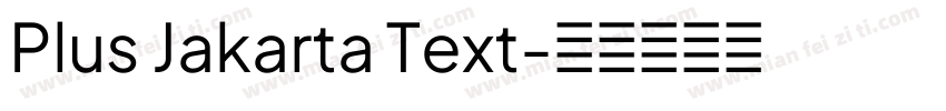 Plus Jakarta Text字体转换